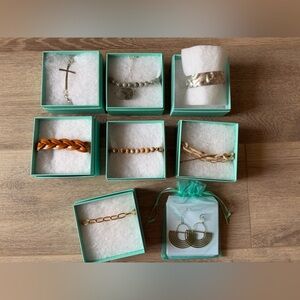 Lot of J Bloom Gold and Silver Bracelets